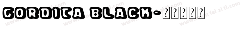 Gordita black字体转换